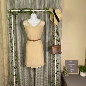 Cottagecore Ivory Bone Dress (belt optional)